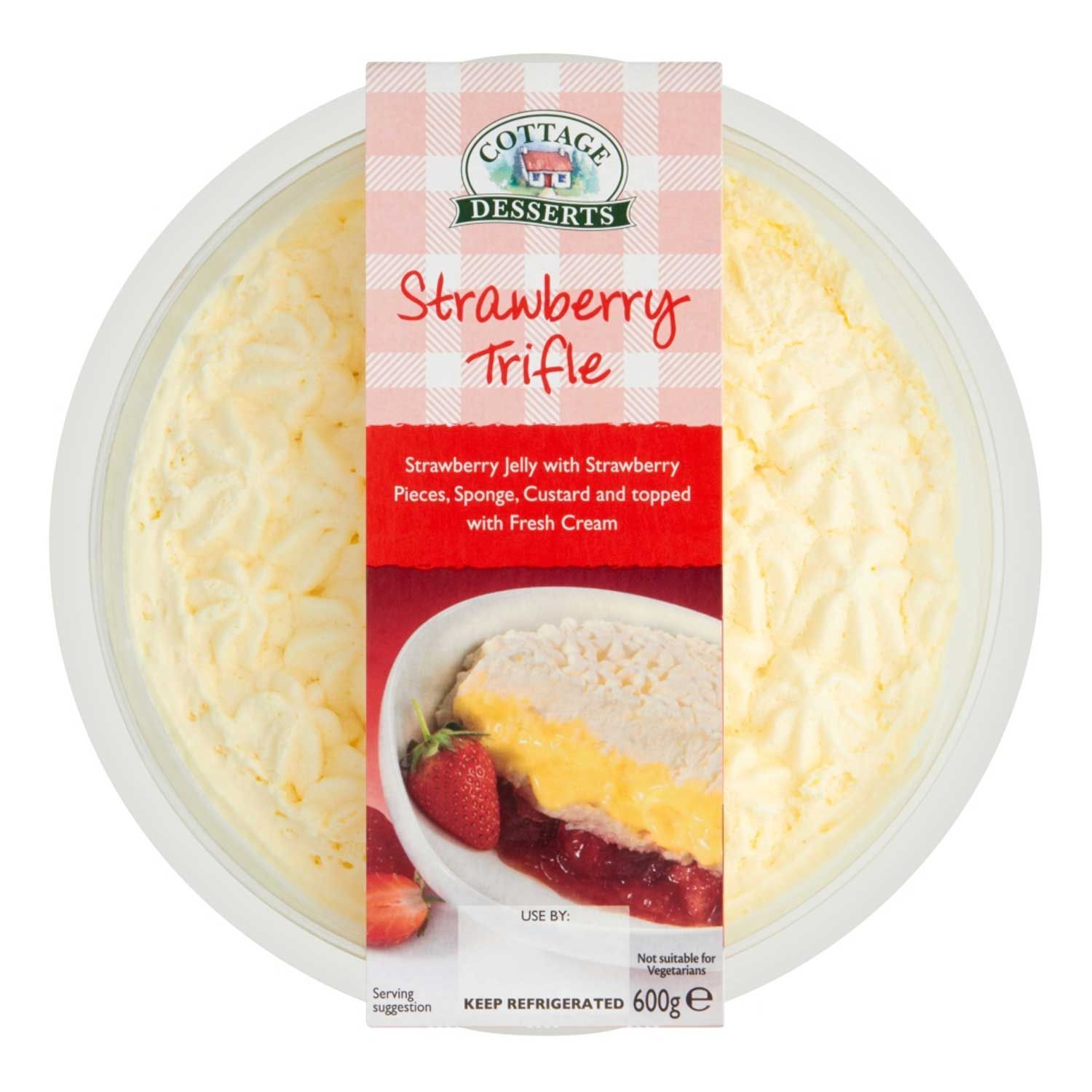 Strawberry Trifle 600g Cottage Desserts